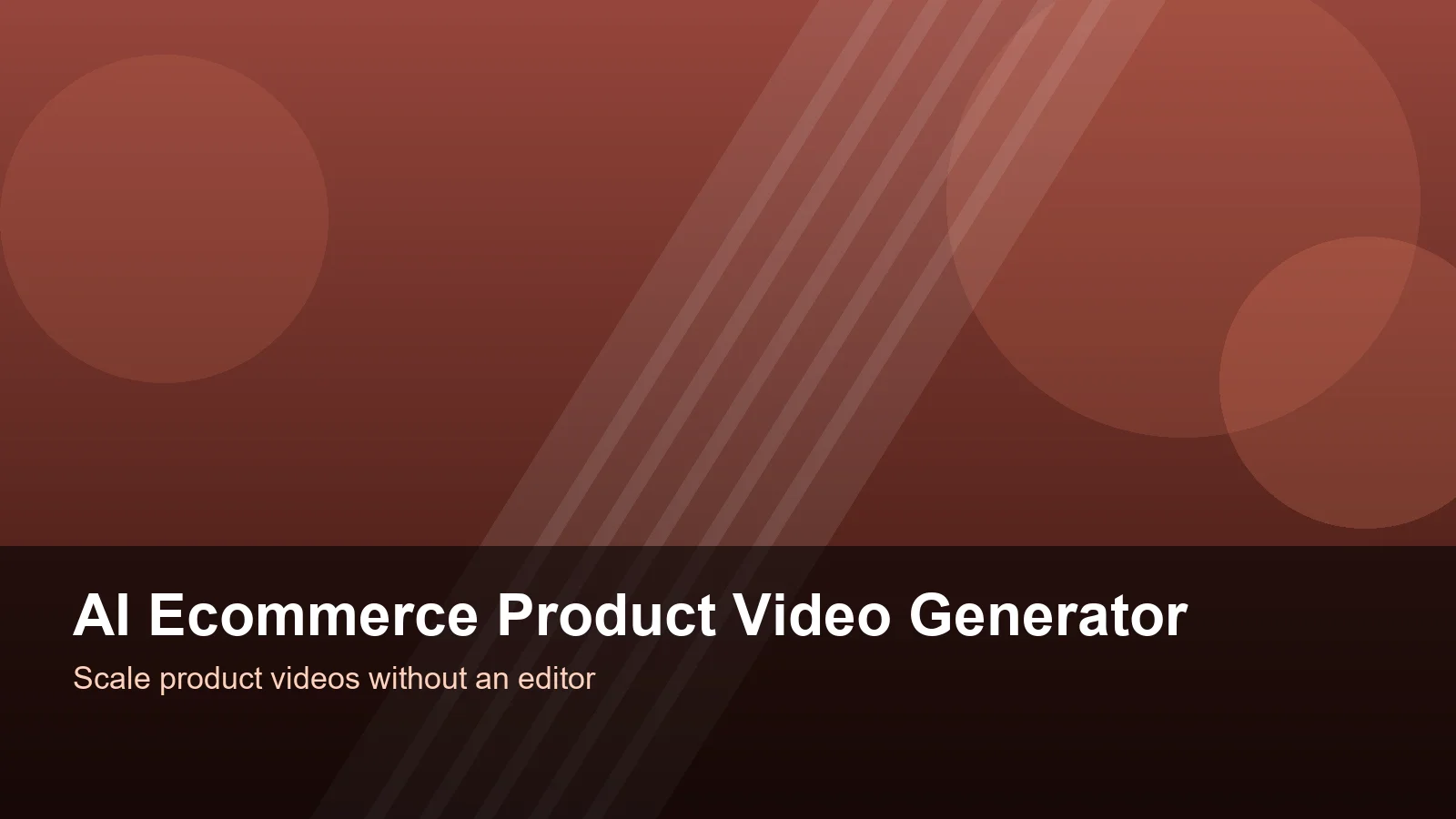 AI ecommerce product video generator workflow on a laptop