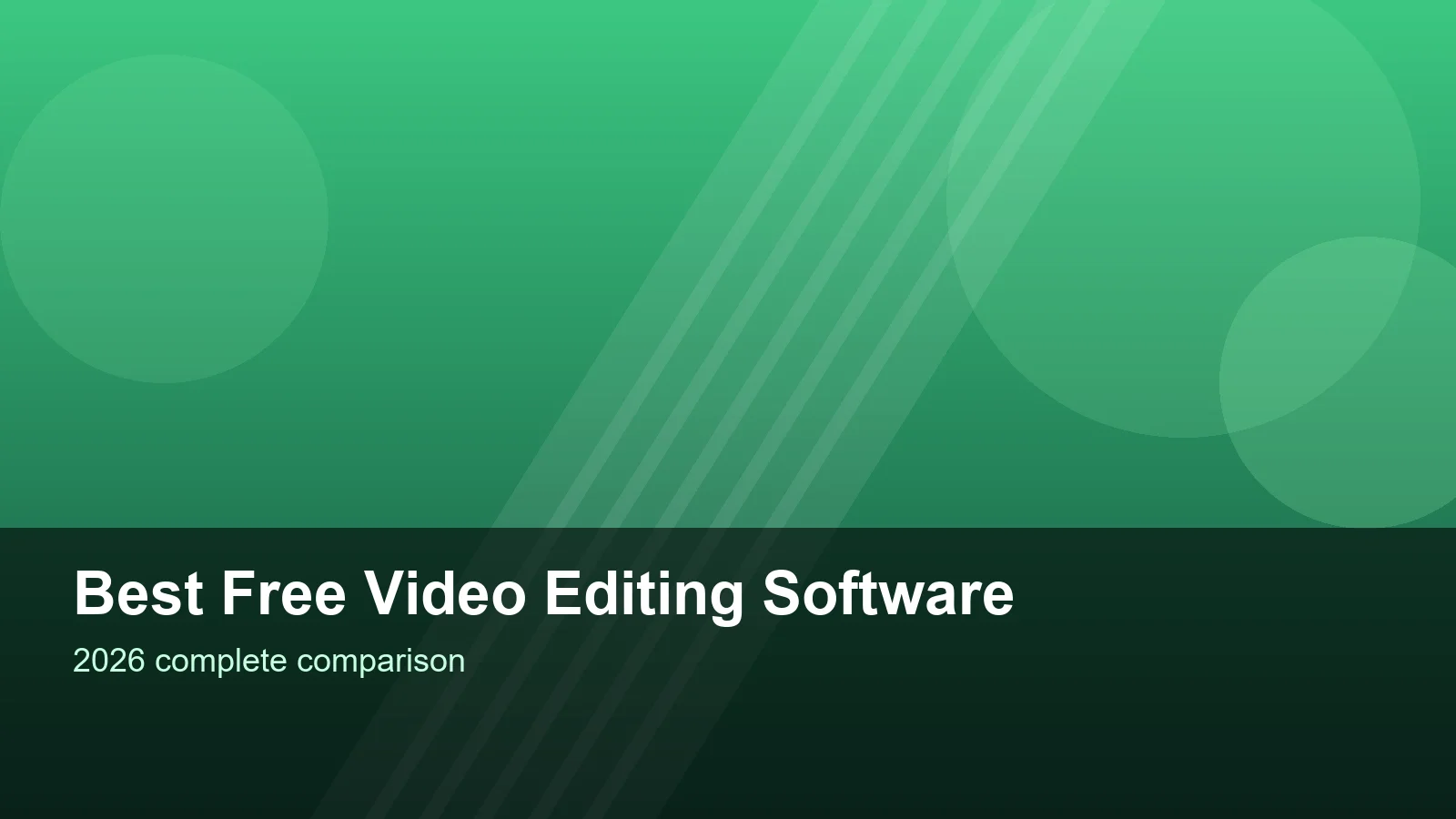 Comparison of free video editing software options